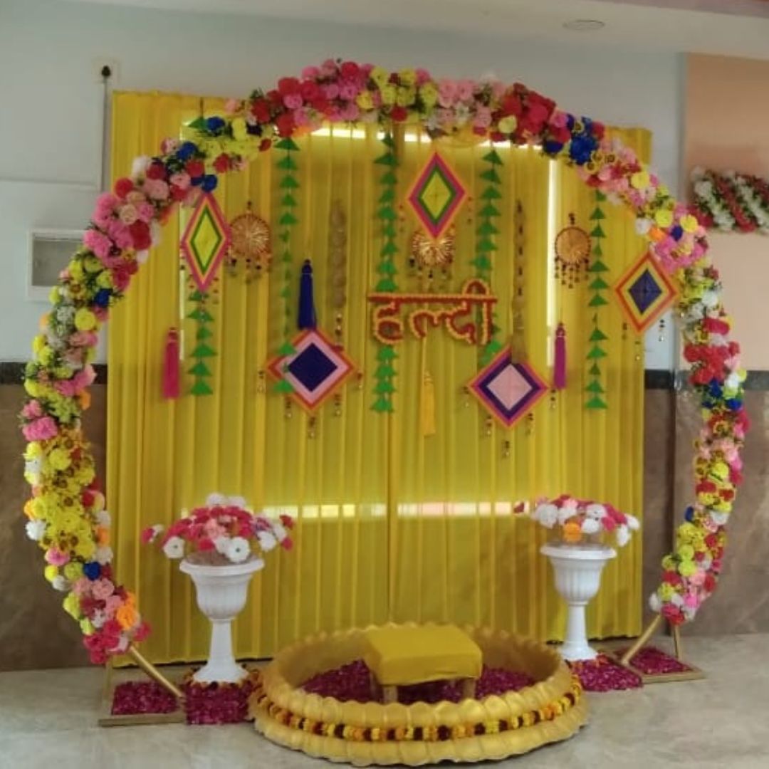 Haldi Mehandi decor